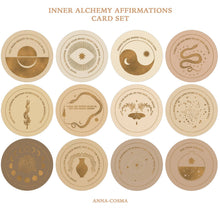 Load image into Gallery viewer, INNER ALCHEMY AFFIRMATIONS - CARD SET - DECK - GOLD EDITION