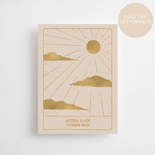 Load image into Gallery viewer, AFTER RAIN COMES SUN - GOLD EDITION - POSTCARD -