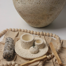Load image into Gallery viewer, Nordic 4-in-1 Candle Holder,Sage,Incense &amp; Palo Santo Burner
