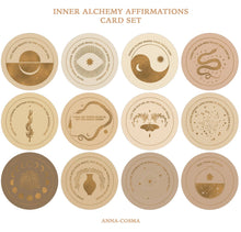 Load image into Gallery viewer, INNER ALCHEMY AFFIRMATIONS - CARD SET - DECK - GOLD EDITION
