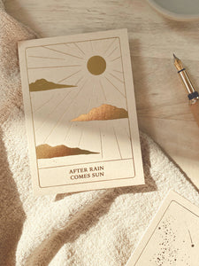 AFTER RAIN COMES SUN - GOLD EDITION - POSTCARD -