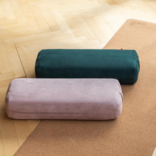 Load image into Gallery viewer, Yoga Firm Large Yoga Bolster Pillow Cushion 24" x 12" x 6" : Gray
