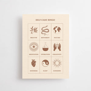 SELF-CARE BINGO  - POSTCARD -